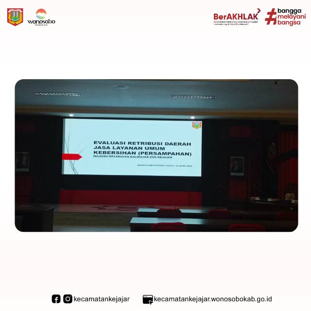 Rapat Koordinasi (Rakor) Piutang Retribusi Sampah di Setda Wonosobo.